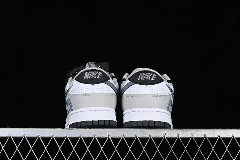 All categories Nk SB Dunk series Nk SB Dunk Low Low-top sneakers Nk Dunk Low Brush graffiti Black and white gray cross SB strap low-top casual sneakers FD0661-100